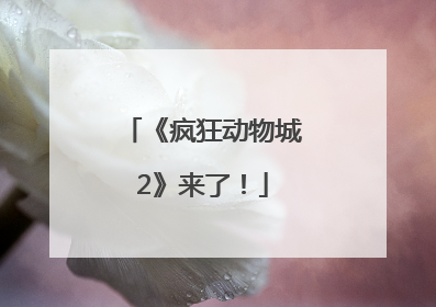 《疯狂动物城2》来了！
