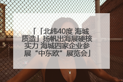 「北纬40度 海城质造」扬帆出海展硬核实力 海城四家企业参展“中东欧”展览会