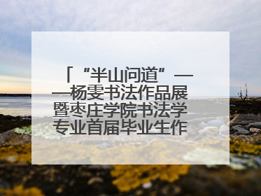 “半山问道”——杨雯书法作品展暨枣庄学院书法学专业首届毕业生作品展在山东省文化馆开幕