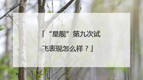 “星舰”第九次试飞表现怎么样？