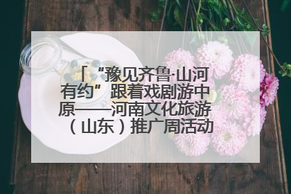 “豫见齐鲁·山河有约”跟着戏剧游中原——河南文化旅游（山东）推广周活动菏泽站活动举行