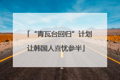 “青瓦台回归”计划让韩国人喜忧参半