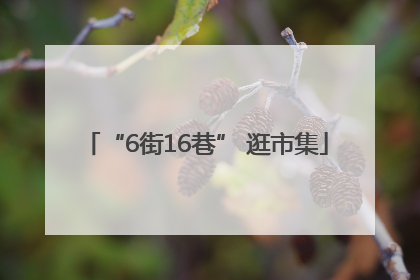“6街16巷” 逛市集