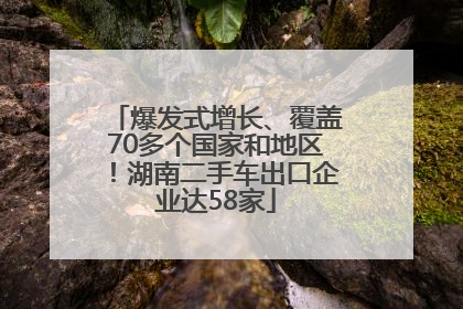 爆发式增长、覆盖70多个国家和地区！湖南二手车出口企业达58家