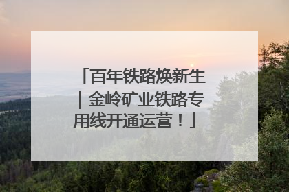 百年铁路焕新生｜金岭矿业铁路专用线开通运营！