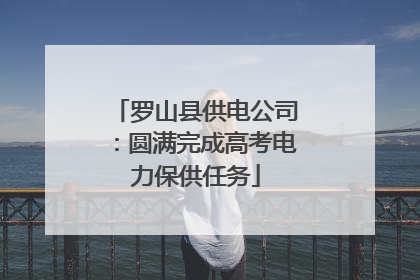 罗山县供电公司：圆满完成高考电力保供任务