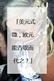 美元式微，欧元能否取而代之？