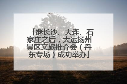 继长沙、大连、石家庄之后，大运扬州景区文旅推介会（丹东专场）成功举办