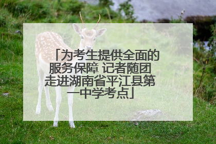 为考生提供全面的服务保障 记者随团走进湖南省平江县第一中学考点
