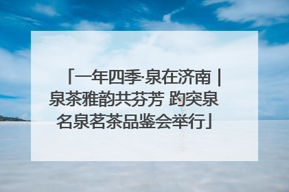 一年四季·泉在济南｜泉茶雅韵共芬芳 趵突泉名泉茗茶品鉴会举行
