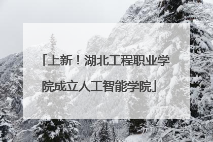 上新！湖北工程职业学院成立人工智能学院