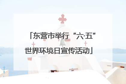 东营市举行“六·五”世界环境日宣传活动