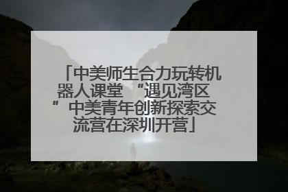中美师生合力玩转机器人课堂 “遇见湾区”中美青年创新探索交流营在深圳开营