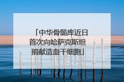 中华骨髓库近日首次向哈萨克斯坦捐献造血干细胞