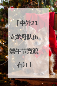 中外21支龙舟队伍端午节竞渡右江