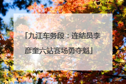 九江车务段：连结员李彦奎六站赛场勇夺魁