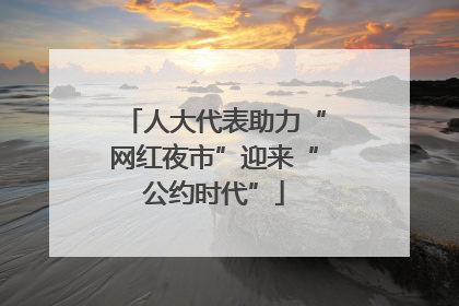 人大代表助力“网红夜市”迎来“公约时代”