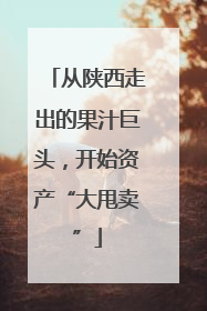 从陕西走出的果汁巨头，开始资产“大甩卖”