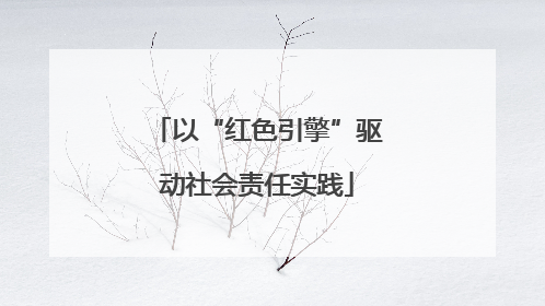 以“红色引擎”驱动社会责任实践