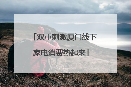 双重刺激厦门线下家电消费热起来