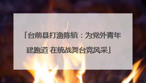 台前县打渔陈镇：为党外青年建跑道 在统战舞台竞风采