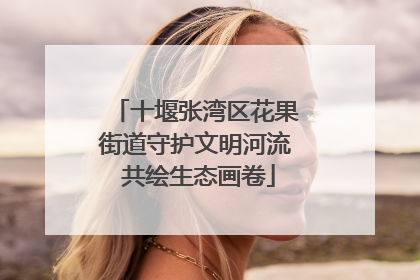 十堰张湾区花果街道守护文明河流 共绘生态画卷