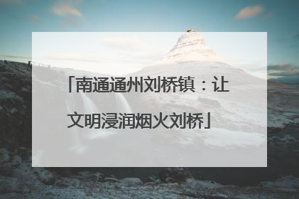 南通通州刘桥镇：让文明浸润烟火刘桥