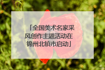 全国美术名家采风创作主题活动在锦州北镇市启动