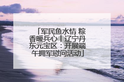 军民鱼水情 粽香暖兵心丨辽宁丹东元宝区：开展端午拥军慰问活动