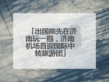 出国前先在济南玩一圈，济南机场首迎国际中转旅游团