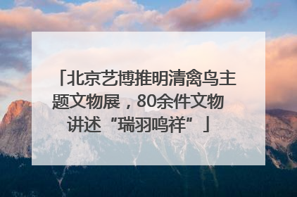 北京艺博推明清禽鸟主题文物展，80余件文物讲述“瑞羽鸣祥”