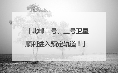 北邮二号、三号卫星顺利进入预定轨道！