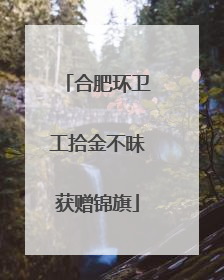 合肥环卫工拾金不昧获赠锦旗