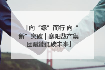 向“绿”而行 向“新”突破｜襄阳数产集团赋能低碳未来