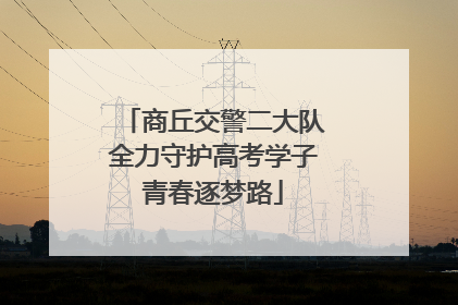 商丘交警二大队全力守护高考学子青春逐梦路