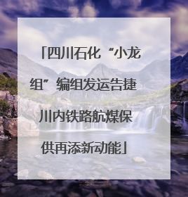 四川石化“小龙组”编组发运告捷 川内铁路航煤保供再添新动能