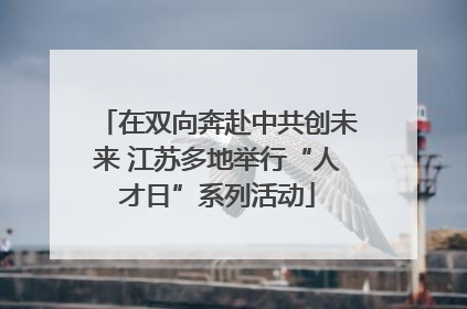 在双向奔赴中共创未来 江苏多地举行“人才日”系列活动