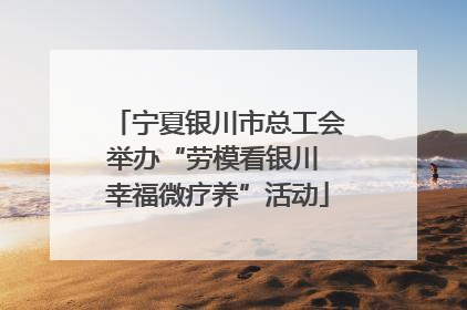 宁夏银川市总工会举办“劳模看银川 幸福微疗养”活动