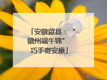 安徽歙县：“徽州端午锦” 巧手寄安康