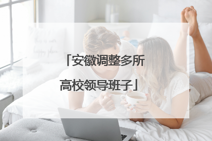 安徽调整多所高校领导班子