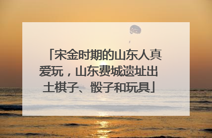 宋金时期的山东人真爱玩，山东费城遗址出土棋子、骰子和玩具