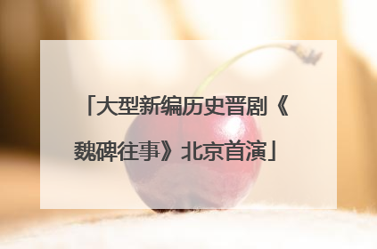大型新编历史晋剧《魏碑往事》北京首演