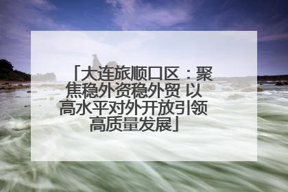 大连旅顺口区：聚焦稳外资稳外贸 以高水平对外开放引领高质量发展