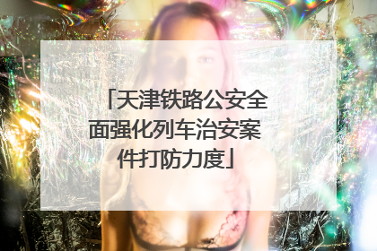 天津铁路公安全面强化列车治安案件打防力度