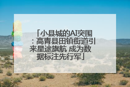 小县城的AI突围：高青县田镇街道引来星途旗航 成为数据标注先行军