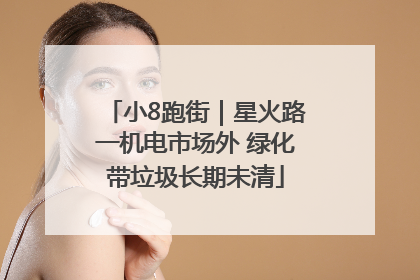 小8跑街｜星火路一机电市场外 绿化带垃圾长期未清