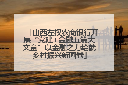山西左权农商银行开展“党建+金融五篇大文章”以金融之力绘就乡村振兴新画卷