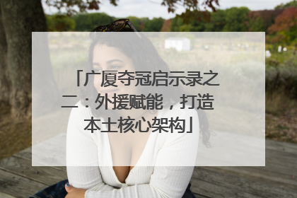 广厦夺冠启示录之二：外援赋能，打造本土核心架构