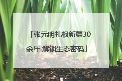 张元明扎根新疆30余年 解锁生态密码
