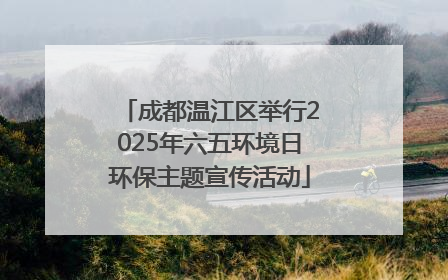 成都温江区举行2025年六五环境日环保主题宣传活动